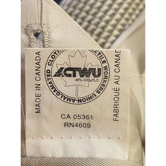 Bachrach‎ Wool and Silk Men's Houndstooth Pattern Blazer Sport Coat Size 40S - Picture 11 of 13